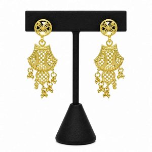 Wholesale 14K18K24K Micron Gold Plated Forming Dangle Earrings Fashion Earrings Middle Eastern <b>Bridal</b> Festive Party Earrings Set - Product Image 1