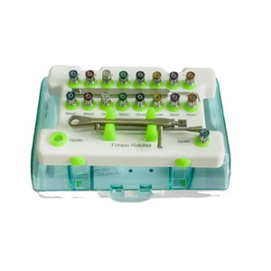Kit chirurgical manuel pour implants dentaires avec clé dynamométrique et tournevis, revêtement argenté, certifié CE, ensemble d'outils d'implantation dentaire - Product Image 1