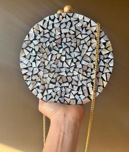 Bolso de Mano de Nácar de la Mejor Calidad, Cartera de Alta Gama para Regalo de Boda, Monedero Personalizado con Diseño Impreso Digitalmente - Product Image 1