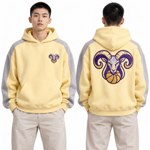 เสื้อฮู้ดสโมสรบาสเกตบอล ปักลายที่อก ผ้าฝ้ายฟลีซ ผลิตตามสั่ง (OEM) สัมผัสนุ่ม เสื้อผ้าฤดูหนาว ชุดกีฬา สวมใส่สบาย - Product Image 1