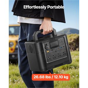Generatore Solare Portatile 1800W, Batteria LiFePO4 1008Wh, Sistema di Emergenza Domestica con 9 Porte di Uscita, Sistema AC 220V - Product Image 5
