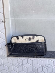 Nuevo organizador de artículos de tocador de cuero mecanizado a mano de gran capacidad de lujo para mujer, bolsas de maquillaje de cuero de vaca cosméticas de viaje con asa - Product Image 5