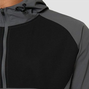 Chaqueta Deportiva con Capucha para Hombre, Cortavientos, con Bloques de Color, Cierre de Cremallera, Corte Regular, para Otoño - Product Image 5