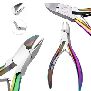 Coupe-ongles incarnés à double ressort, revêtement couleur arc-en-ciel, avec poignées confortables pour ongles épais - Product Image 6