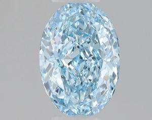 Impresionante Diamante Suelto Azul Fantasía de Corte Ovalado de 2 Quilates VS1, Corte Excelente, Gema Certificada para la Fabricación y Diseño de Joyería al por Mayor - Product Image 1