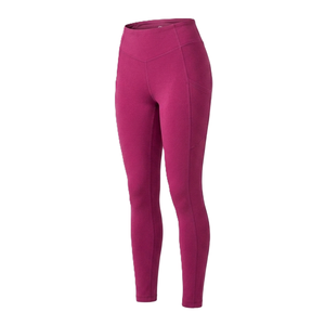 High Waist <b>Leggings</b> <b>with</b> <b>Pocket</b> Stretch Full Length Knitted Spandex Polyester Breathable Quick Dry Women's Activewear - Product Image 1
