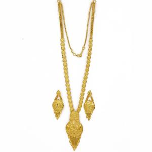 Conjunto de Joyería Larga Tradicional de Latón con Baño de Oro de 14K, 18K, 24K al por Mayor, Collares Largos de Moda con Baño de Oro Micronizado - Product Image 3