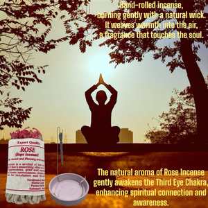 Ensemble d'encens tibétain rose lumbini et patchouli fait à la main au Népal de 3 encens aromatiques naturels au parfum doux pour le soulagement du stress - Product Image 4