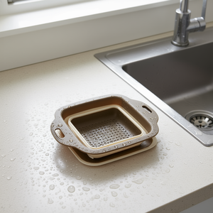 Cesta de drenaje plegable cuadrada de 24 cm, Cesta Multiusos, Rejilla de drenaje multiusos - Product Image 3