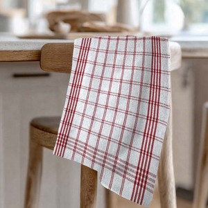 Serviette de cuisine en coton à carreaux, taille et logo personnalisés, serviette de cuisine pour usage domestique, fabricant en Inde - Product Image 1