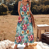 Vêtements de détente Private Label Curvy Mumu à motifs bohèmes sublimés haute définition pour marques de boutiques, vente en gros