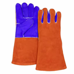 Guantes de Soldadura TIG Personalizables de Cuero Vacuno de Grano de Cabra Duradero, Guantes de Barbacoa de Construcción Sin Costuras de Alta Resistencia - Product Image 6