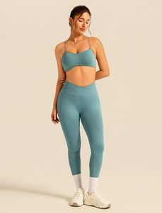 Women High Rise Tummy <b>Control</b> Compression <b>Leggings</b> with Breathable Racerback Sports Bra Fitness Training Two Piece Set - Product Image 1