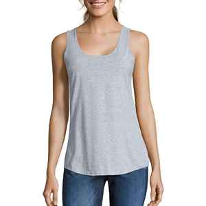 Débardeur sans manches pour femme 100% coton jersey 180g anti-boulochage respirant séchage rapide coupe ample décontracté pour gym yoga course à pied - Product Image 1