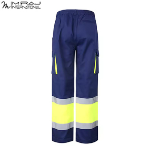 Servicio OEM ODM, Diseño Único, Pantalones de Trabajo de Alta Visibilidad y Resistencia con Cinta Reflectante, Ropa de Trabajo para Hombre - Product Image 3