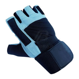 Gants de sport en cuir à demi-doigts de conception avancée pour la musculation avec une forte adhérence et un rembourrage doux pour l'entraînement physique - Product Image 5