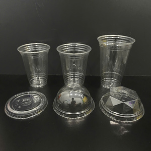 Venta al por mayor OEM personalizado sin BPA, tapas de plástico PET transparentes desechables de 90/93/95/98mm, tipo domo y planas, de fábrica, de gran venta. - Product Image 5