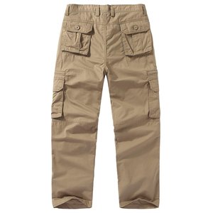 Pantalones Jogger Cargo Color Caqui para Hombre, con Dobladillo Elástico, Casuales, Ligeros, con Bolsillos Laterales - Product Image 6