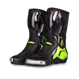 Custom Made Leather Plus Size Waterproof Motorbike Racing Riding Boots New Motorcycle Shoes Men's High Quality Fabric - Product Image 2