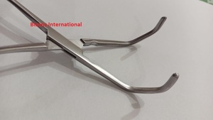 คีมดึงหลอดเลือดแบบโค้ง DeBakey ทำจากสแตนเลสสตีล ยี่ห้อ BISONS สำหรับการผ่าตัดหลอดเลือดแบบไม่ทำลายเนื้อเยื่อ ได้รับการรับรองมาตรฐาน CE และ ISO13485 - Product Image 6