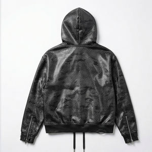 Sweat-shirt à capuche personnalisé en coton 100% pour homme, imprimé intégral, style streetwear, coupe classique, en molleton, avec graphisme 3D - Product Image 3