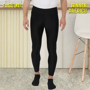 Pantalones de Compresión para Hombre al por Mayor, Ecológicos, Transpirables, Elásticos, Ajustados, con Cintura Elástica, Ligeros, de Punto - Product Image 6