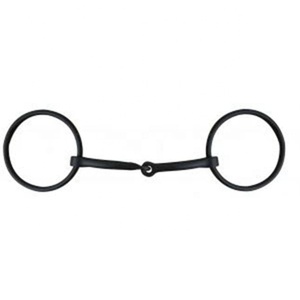 Bocado de Acero Inoxidable TOUGH TACK con Anillo en D y Boquilla con Rodillo para Caballos - Product Image 5