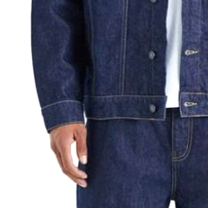 Ensemble de jeans en coton 100% pour homme, fabriqué sur mesure, hiver, solide, de haute qualité, veste en jean vintage, pantalon en jean, tenue de jogging - Product Image 6