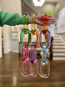 Customized Modern Acrylic Chain Wall Accents Handmade Modern Ornamental Resin Hanging for Home <b>Decor</b> Diwali Festival Ready - Product Image 6