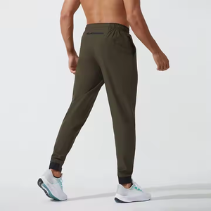 Breathable Lightweight Straight High <b>Elastic</b> Workout Jogger Pants Unisex Plain Color Sweatpants Casual Sports <b>Trousers</b> for <b>Men</b> - Product Image 2