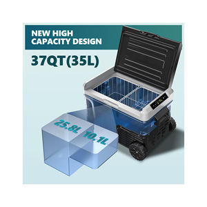 Réfrigérateur 12 volts 47QT, glacière électrique 12V, réfrigérateur 12V avec commande par application, glacière 12V, 12_24V DC 110-240V AC pour le camping, les voyages, les camions, la maison - Product Image 5