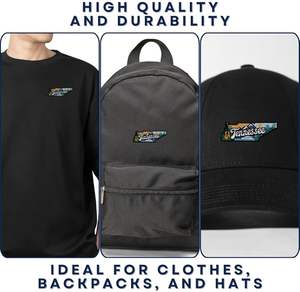 Patch thermocollant Cool Tennessee – Écussons brodés de l'État du Tennessee pour vestes - Product Image 5