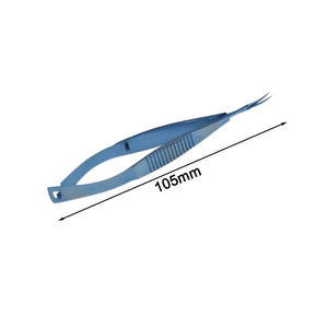Portaagujas Castroviejo de Titanio y Micro Tijeras Reutilizables, Instrumento Quirúrgico Oftálmico Manual para Microcirugía, Clase 1 CE - Product Image 1