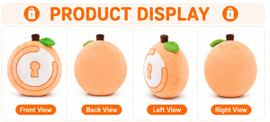 Cojín Naranja Suave, Cojín Decorativo de Felpa, Cojín Cómodo para Sofá, Linda Decoración para el Hogar, Regalo para Niños - Product Image 4