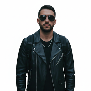 Blouson en cuir noir pour homme, style motard, qualité classique, coupe moderne, design personnalisé haut de gamme, nouveau modèle, blouson en cuir professionnel pour la conduite - Product Image 1