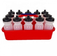 Porte-bouteilles en PVC et PP, couleur personnalisée, conçu pour transporter 12 bouteilles de 550cc, 44x27x20cm