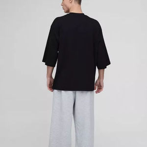 เสื้อยืดแขนสั้นผู้ชายขายส่ง สไตล์ลำลอง ขายดี ผ้าเจอร์ซีย์คอตตอน 100% ระบายอากาศได้ดี พิมพ์ลายคุณภาพสูง สีพื้น - Product Image 2