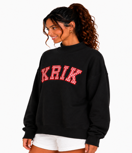Sweat-shirt à col roulé personnalisé pour femme, vente en gros, en molleton de coton surdimensionné, à manches longues, décontracté, pour l'hiver - Product Image 2