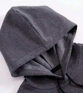 Sweat à capuche d'hiver pour homme, imprimé DTG personnalisé, écologique, avec poche, coupe oversize, style streetwear, en coton French Terry, coupe classique - Product Image 4