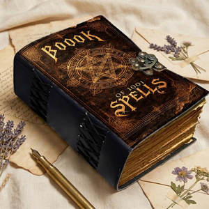 Diario de Cuero con Candado, 400 Páginas, Libro de las Sombras, Grimoire, Cuaderno de Brujería Wicca, Diario Gótico Vintage - Product Image 4