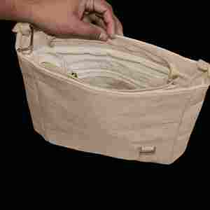 Premium Burlap Jute Messenger Bag with Multiple Compartments <b>Adjustable</b> Strap Crossbody Bag for Office and Business Use - Product Image 3