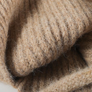 Gorro de lana inspirado en el tejido, con correas, cálido, suave, de invierno, con lazos, OEM/ODM - Product Image 6