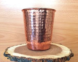 Verres en cuivre au design équilibré, gobelets en métal pour l'eau, les jus, les cocktails, durables, réutilisables, pour la cuisine, la salle à manger, les boissons. - Product Image 2