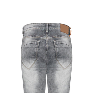 กางเกงยีนส์เดนิมทรงหลวมสไตล์สตรีทแวร์สำหรับผู้ชาย ผลิตจากโรงงาน ดีไซน์ใหม่ ทรงปกติ สั่งผลิตได้ในปริมาณน้อย - Product Image 5