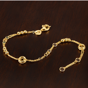 AJRETAIL IGI Certified 14K Yellow Gold Fine <b>Beaded</b> <b>Bracelet</b> 0.509g Luxurious Golden Orbit - Product Image 3