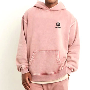 เสื้อฮู้ดดี้สีพื้นแบบย้อมสีเอซิดวอช สำหรับฤดูหนาว ผลิตจากผ้าฝ้าย 100% เป็นมิตรต่อสิ่งแวดล้อม ทนทาน แฟชั่นเสื้อผ้า ผลิตในประเทศปากีสถาน - Product Image 1