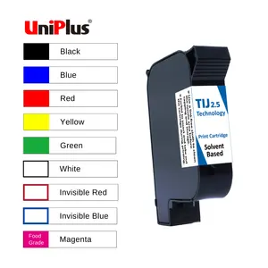 Portable Printer Date Batch Coding Solvent Invisible Blue Ink for Coated Foil Substrates HP 45