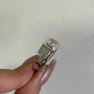 Emerald Cut Lab Grown Diamond Wedding Band 1.50 Carat <b>Men</b> Wholesale 14k 18k Gold Bezel <b>Set</b> Step Cut Engagement <b>Ring</b> Manufacturer - Product Image 2