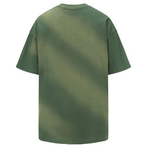 Ensemble de T-shirts en coton surdimensionnés pour hommes True Real Studio, imprimé lettres marron, décontracté, manches courtes, coupe jersey, respirant, col rond - Product Image 6