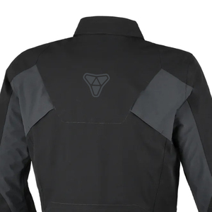 Blouson moto Sapro pour homme, en textile côtelé réfléchissant, avec protection airbag Protaper, coupe courte, style urbain, col montant - Product Image 4